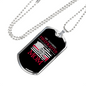 Favorite Firefighter Son Stainless Steel or 18k Gold Dog Tag 24" Chain-Express Your Love Gifts