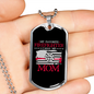 Favorite Firefighter Son Stainless Steel or 18k Gold Dog Tag 24" Chain-Express Your Love Gifts