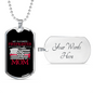 Favorite Firefighter Son Stainless Steel or 18k Gold Dog Tag 24" Chain-Express Your Love Gifts