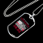 Favorite Firefighter Son Stainless Steel or 18k Gold Dog Tag 24" Chain-Express Your Love Gifts