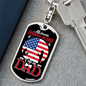 Favorite Fishing Buddy Keychain Stainless Steel or 18k Gold Dog Tag Keyring-Express Your Love Gifts
