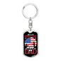 Favorite Fishing Buddy Keychain Stainless Steel or 18k Gold Dog Tag Keyring-Express Your Love Gifts