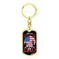 Favorite Fishing Buddy Keychain Stainless Steel or 18k Gold Dog Tag Keyring-Express Your Love Gifts