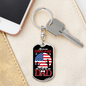 Favorite Fishing Buddy Keychain Stainless Steel or 18k Gold Dog Tag Keyring-Express Your Love Gifts