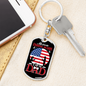 Favorite Fishing Buddy Keychain Stainless Steel or 18k Gold Dog Tag Keyring-Express Your Love Gifts