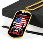 Favorite Fishing Buddy Necklace Stainless Steel or 18k Gold Dog Tag 24" Chain-Express Your Love Gifts