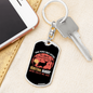 Favorite Hunting Buddy Keychain Stainless Steel or 18k Gold Dog Tag Keyring-Express Your Love Gifts