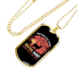 Favorite Hunting Buddy Necklace Stainless Steel or 18k Gold Dog Tag 24" Chain-Express Your Love Gifts