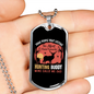 Favorite Hunting Buddy Necklace Stainless Steel or 18k Gold Dog Tag 24" Chain-Express Your Love Gifts