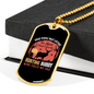 Favorite Hunting Buddy Necklace Stainless Steel or 18k Gold Dog Tag 24" Chain-Express Your Love Gifts
