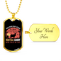 Favorite Hunting Buddy Necklace Stainless Steel or 18k Gold Dog Tag 24" Chain-Express Your Love Gifts