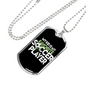Favorite Soccer Player Dog Tag Stainless Steel or 18k Gold 24" Chain-Express Your Love Gifts
