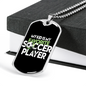 Favorite Soccer Player Dog Tag Stainless Steel or 18k Gold 24" Chain-Express Your Love Gifts