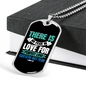 Fear In Live 1 John 4:18 Necklace Stainless Steel or 18k Gold Dog Tag 24-Express Your Love Gifts