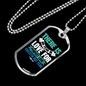 Fear In Live 1 John 4:18 Necklace Stainless Steel or 18k Gold Dog Tag 24-Express Your Love Gifts