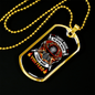 Fearless Firefighter Gift Stainless Steel or 18k Gold Dog Tag 24" Chain-Express Your Love Gifts