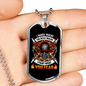 Fearless Firefighter Gift Stainless Steel or 18k Gold Dog Tag 24" Chain-Express Your Love Gifts