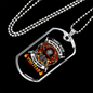 Fearless Firefighter Gift Stainless Steel or 18k Gold Dog Tag 24" Chain-Express Your Love Gifts