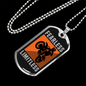Fearless Limitless Biker Necklace Stainless Steel or 18k Gold Dog Tag 24"-Express Your Love Gifts