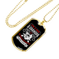 Fearless Retired Firefighter Dad Grandpa Stainless Steel or 18k Gold Dog Tag 24" Chain-Express Your Love Gifts