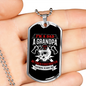 Fearless Retired Firefighter Dad Grandpa Stainless Steel or 18k Gold Dog Tag 24" Chain-Express Your Love Gifts