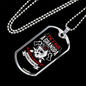 Fearless Retired Firefighter Dad Grandpa Stainless Steel or 18k Gold Dog Tag 24" Chain-Express Your Love Gifts