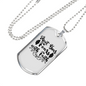 Fears With Faith Necklace Stainless Steel or 18k Gold Dog Tag 24" Chain-Express Your Love Gifts