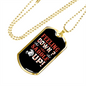 Feeling Down Saddle Up Horse Necklace Stainless Steel or 18k Gold Dog Tag 24" Chain-Express Your Love Gifts