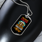 Feels Like Home Necklace Stainless Steel or 18k Gold Dog Tag 24" Chain-Express Your Love Gifts