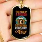 Feels Like Home Necklace Stainless Steel or 18k Gold Dog Tag 24" Chain-Express Your Love Gifts