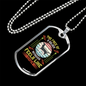 Feels Like Home Siberian Necklace Stainless Steel or 18k Gold Dog Tag 24" Chain-Express Your Love Gifts