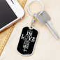 Fell In Love Keychain Stainless Steel or 18k Gold Dog Tag Keyring-Express Your Love Gifts