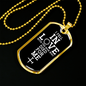Fell In Love With Christ Necklace Stainless Steel or 18k Gold Dog Tag 24" Chain-Express Your Love Gifts