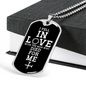 Fell In Love With Christ Necklace Stainless Steel or 18k Gold Dog Tag 24" Chain-Express Your Love Gifts