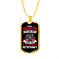 Female Firefighters Necklace Stainless Steel or 18k Gold Dog Tag 24" Chain-Express Your Love Gifts