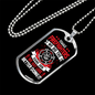 Female Firefighters Necklace Stainless Steel or 18k Gold Dog Tag 24" Chain-Express Your Love Gifts