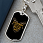 Few Are Willing To Hunt Keychain Stainless Steel or 18k Gold Dog Tag Keyring-Express Your Love Gifts