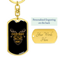 Few Are Willing To Hunt Keychain Stainless Steel or 18k Gold Dog Tag Keyring-Express Your Love Gifts