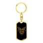 Few Are Willing To Hunt Keychain Stainless Steel or 18k Gold Dog Tag Keyring-Express Your Love Gifts