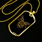Few Are Willing To Hunt Necklace Stainless Steel or 18k Gold Dog Tag 24" Chain-Express Your Love Gifts