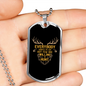 Few Are Willing To Hunt Necklace Stainless Steel or 18k Gold Dog Tag 24" Chain-Express Your Love Gifts