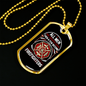 Few Become Firefighters Necklace Stainless Steel or 18k Gold Dog Tag 24" Chain-Express Your Love Gifts