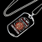 Few Become Firefighters Necklace Stainless Steel or 18k Gold Dog Tag 24" Chain-Express Your Love Gifts
