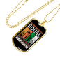 Few Men Become Firefighter Gift Stainless Steel or 18k Gold Dog Tag 24" Chain-Express Your Love Gifts