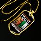Few Men Become Firefighter Gift Stainless Steel or 18k Gold Dog Tag 24" Chain-Express Your Love Gifts