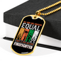 Few Men Become Firefighter Gift Stainless Steel or 18k Gold Dog Tag 24" Chain-Express Your Love Gifts
