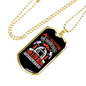 Few Women Become Firefighter Gift Stainless Steel or 18k Gold Dog Tag 24" Chain-Express Your Love Gifts