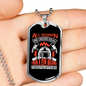 Few Women Become Firefighter Gift Stainless Steel or 18k Gold Dog Tag 24" Chain-Express Your Love Gifts
