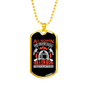 Few Women Become Firefighter Gift Stainless Steel or 18k Gold Dog Tag 24" Chain-Express Your Love Gifts