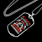 Few Women Become Firefighter Gift Stainless Steel or 18k Gold Dog Tag 24" Chain-Express Your Love Gifts